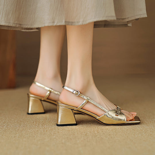 Capris Genuine Leather Sandals