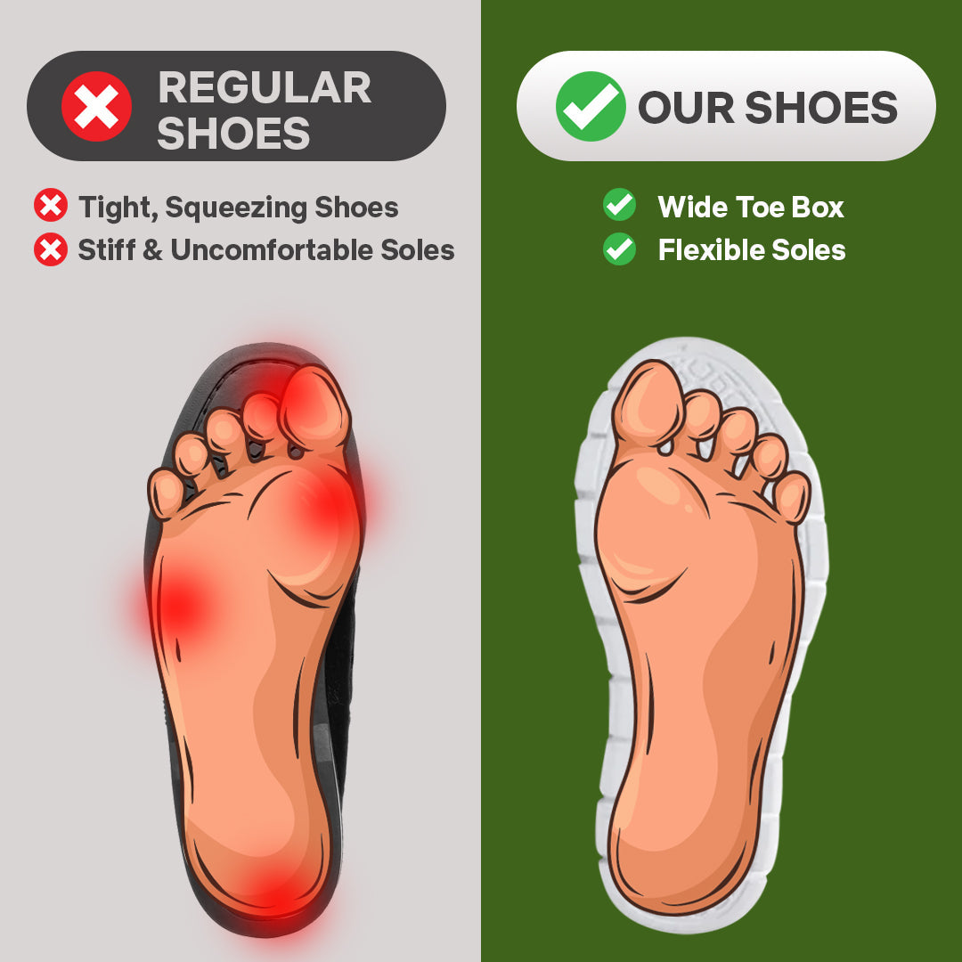 Ultra Comfy - Healthy and Supportive Unisex Walking Shoes