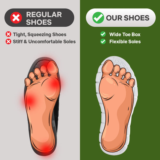 Ultra Comfy - Healthy and Supportive Unisex Walking Shoes