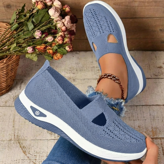 Claire - Breathable Knit Slip-On Sneakers