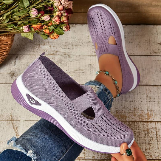 Claire - Breathable Knit Slip-On Sneakers